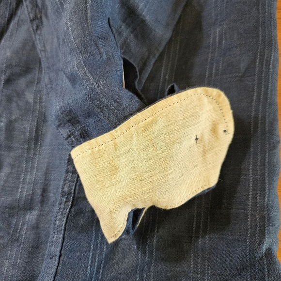 Tommy Bahama 100% Linen Long Sleeve Button Up Shirts Navy Size Large - Picture 9 of 9